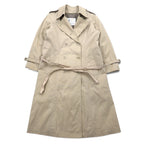 LONDON FOG 90s MAINCOATS double-breasted trench coat, L, beige, detachable fleece liner, belt included