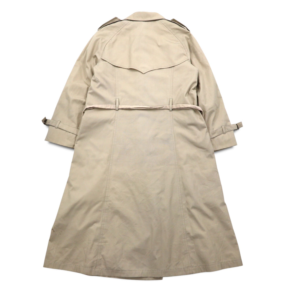 LONDON FOG 90s MAINCOATS double-breasted trench coat, L, beige, detachable fleece liner, belt included