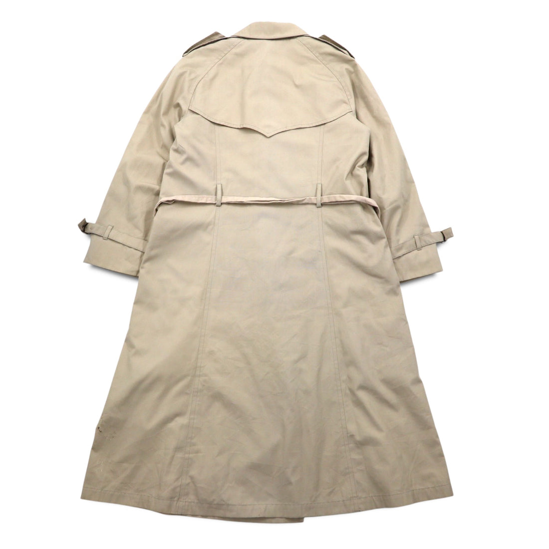 LONDON FOG 90s MAINCOATS double-breasted trench coat, L, beige, detachable fleece liner, belt included