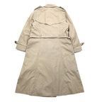 LONDON FOG 90s MAINCOATS double-breasted trench coat, L, beige, detachable fleece liner, belt included
