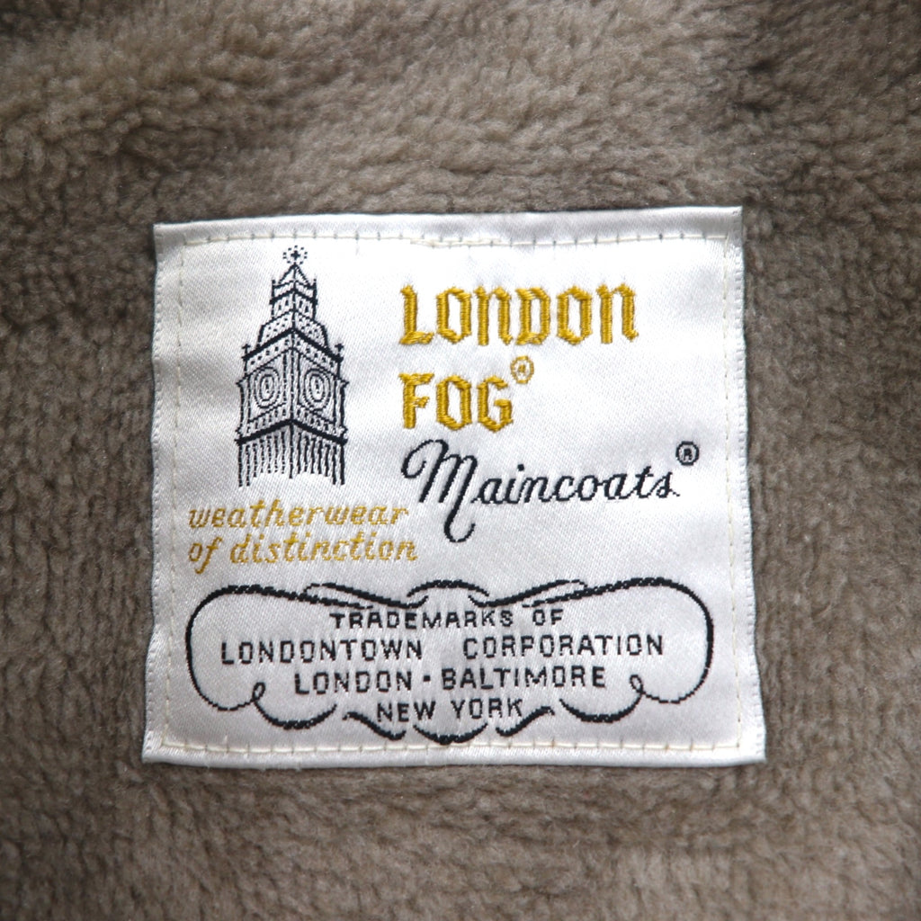 LONDON FOG 90s MAINCOATS double-breasted trench coat, L, beige, detachable fleece liner, belt included