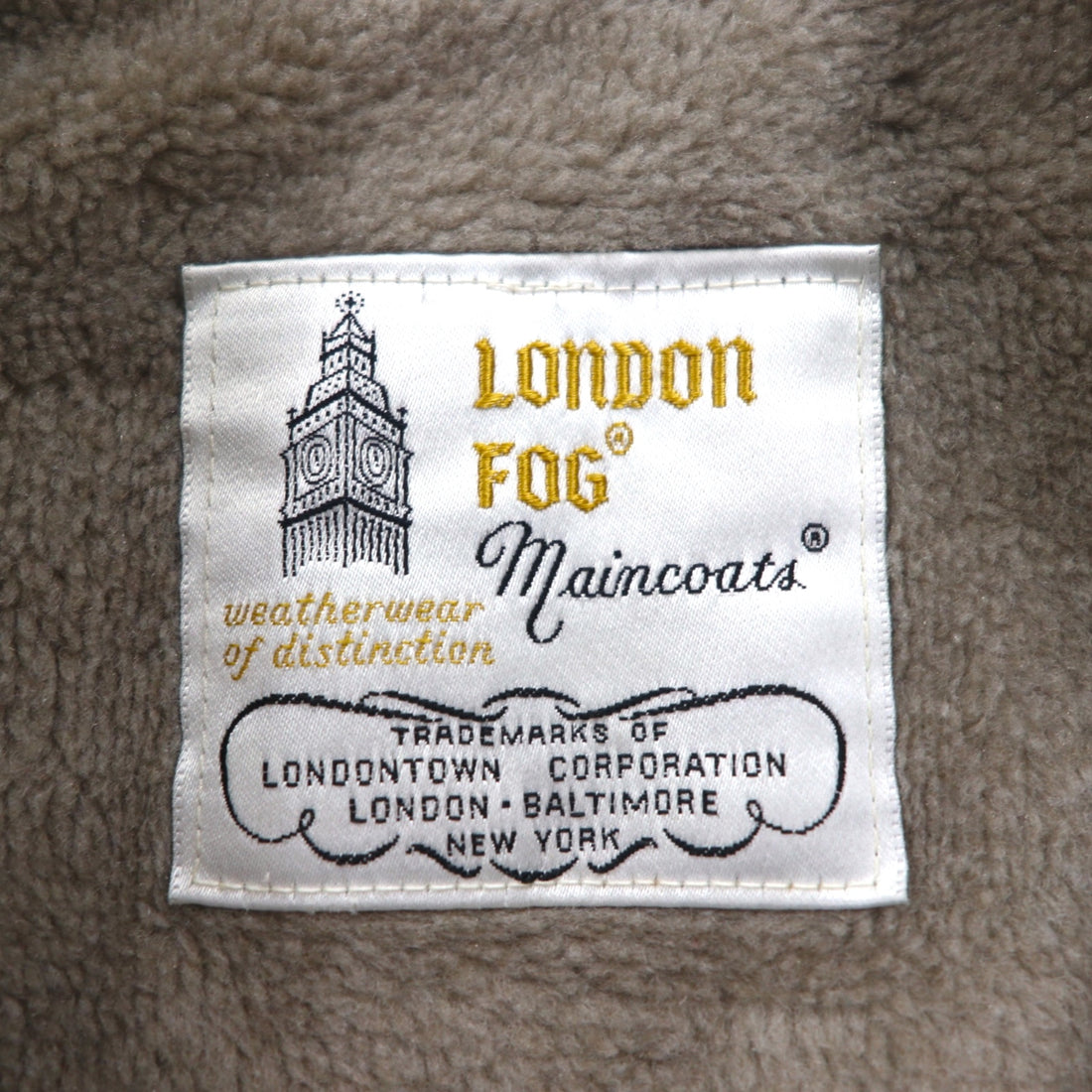 LONDON FOG 90s MAINCOATS double-breasted trench coat, L, beige, detachable fleece liner, belt included