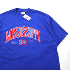 90s Vintage SOF Tee, Single Stitch, Made in USA, Size 2XL, Blue Cotton, Mississippi Arch Logo, Jays Tee