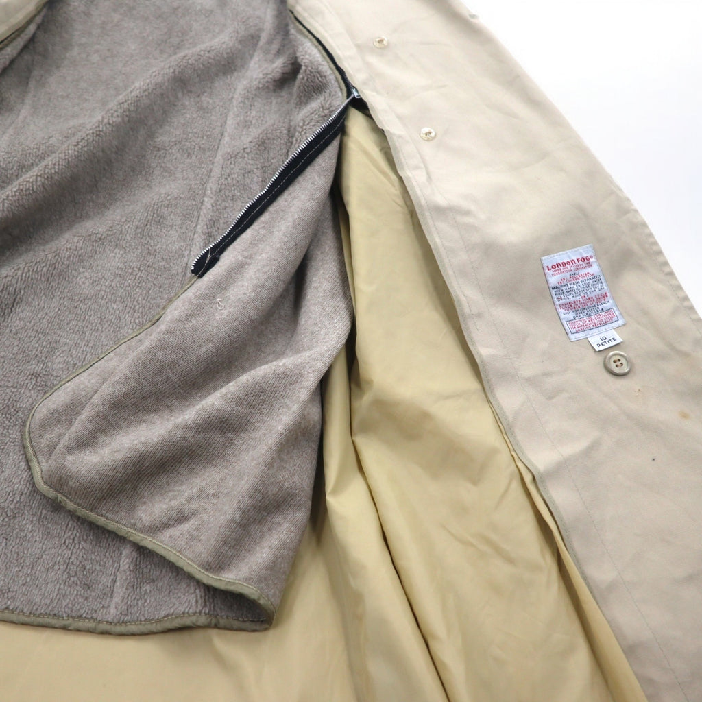 LONDON FOG 90s MAINCOATS double-breasted trench coat, L, beige, detachable fleece liner, belt included