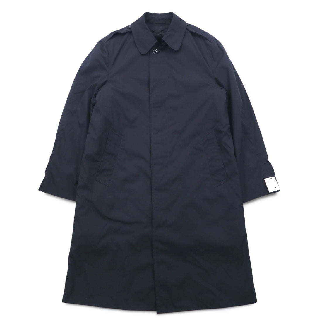 US NAVY 1980s All Weather Coat Balmac Coat L Black Waterproof Removable Liner Military 8405-01-220-2547 CENTRE MFG.