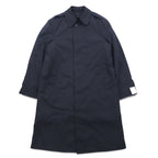 US NAVY 1980s All Weather Coat Balmac Coat L Black Waterproof Removable Liner Military 8405-01-220-2547 CENTRE MFG.