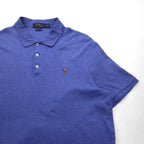 POLO RALPH LAUREN Classic Fit Polo Shirt, Size L, Blue, Small Pony Embroidery