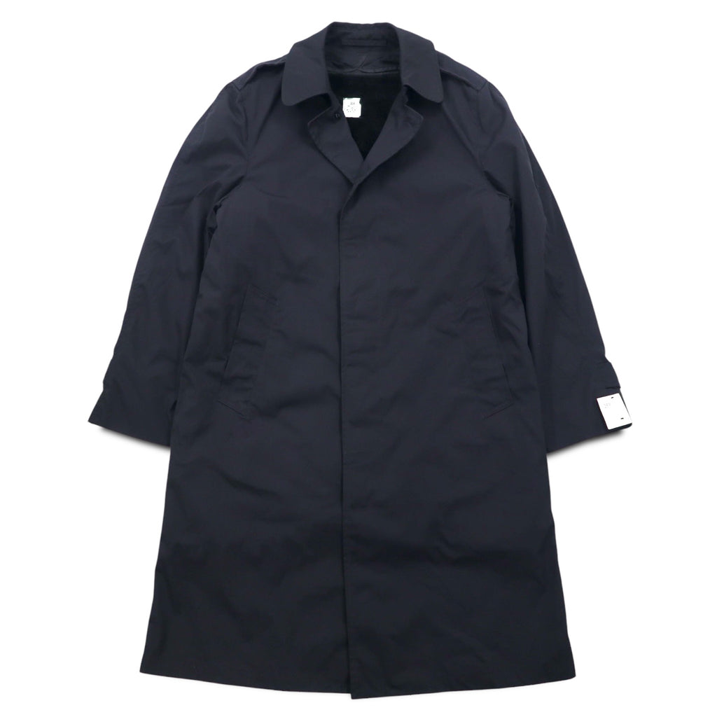 US NAVY 1980s All Weather Coat Balmac Coat L Black Waterproof Removable Liner Military 8405-01-220-2547 CENTRE MFG.