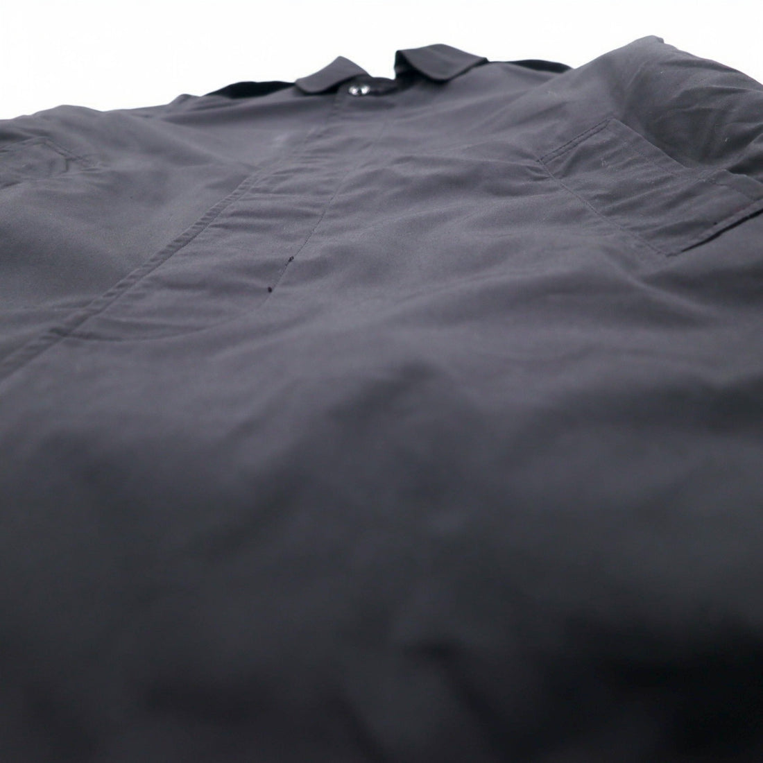 US NAVY 1980s All Weather Coat Balmac Coat L Black Waterproof Removable Liner Military 8405-01-220-2547 CENTRE MFG.