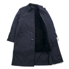 US NAVY 1980s All Weather Coat Balmac Coat L Black Waterproof Removable Liner Military 8405-01-220-2547 CENTRE MFG.