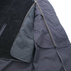 US NAVY 1980s All Weather Coat Balmac Coat L Black Waterproof Removable Liner Military 8405-01-220-2547 CENTRE MFG.
