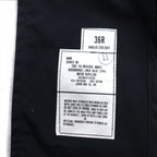 US NAVY 1980s All Weather Coat Balmac Coat L Black Waterproof Removable Liner Military 8405-01-220-2547 CENTRE MFG.
