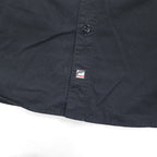FUBU 00年代 リップストップ フィールドシャツ M ブラック ダブルポケット ユーティリティシャツ