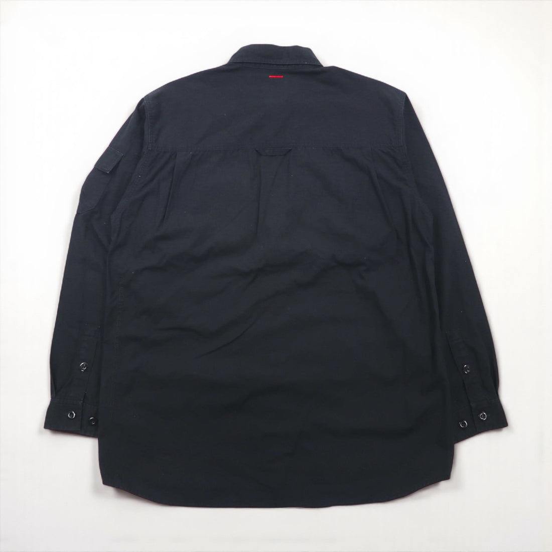 FUBU 00年代 リップストップ フィールドシャツ M ブラック ダブルポケット ユーティリティシャツ