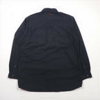 FUBU 00年代 リップストップ フィールドシャツ M ブラック ダブルポケット ユーティリティシャツ