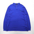 Polo Ralph Lauren ビッグサイズ 長袖ポロシャツ ラガーシャツ XL ブルー CUSTOM FIT スモールポニー刺繡
