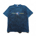 90s Australian-made Gooses T-Shirt, single-stitched, vintage Sydney cotton, size M, blue, vintage wash.