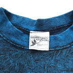 90s Australian-made Gooses T-Shirt, single-stitched, vintage Sydney cotton, size M, blue, vintage wash.