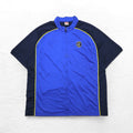 NIKE 90年代 TEAMタグ 半袖 バスケ ジャージ トラックジャケット 2XL ブルー スウォッシュ