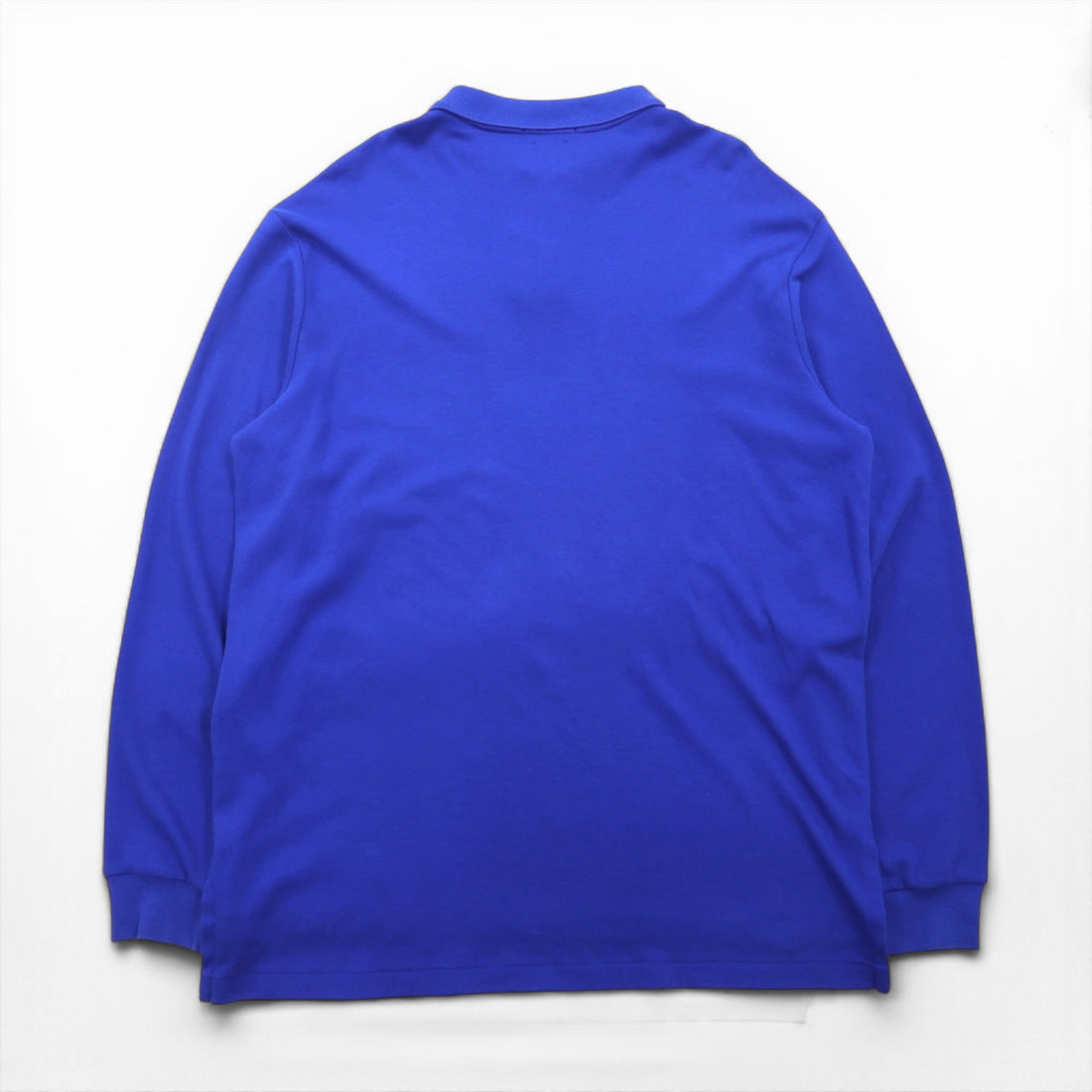 Polo Ralph Lauren ビッグサイズ 長袖ポロシャツ ラガーシャツ XL ブルー CUSTOM FIT スモールポニー刺繡