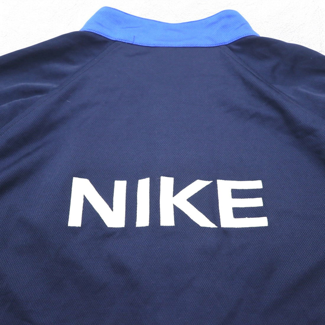 NIKE 90年代 TEAMタグ 半袖 バスケ ジャージ トラックジャケット 2XL ブルー スウォッシュ