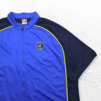 NIKE 90年代 TEAMタグ 半袖 バスケ ジャージ トラックジャケット 2XL ブルー スウォッシュ