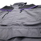 Columbia 90s Anorak Parka Mountain Parka XL Grey Nylon Drawcord