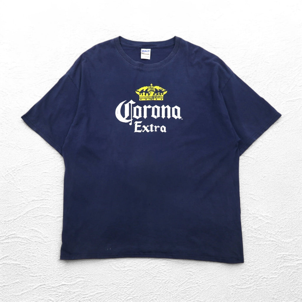 Corona Extra Beer Corona Beer Print T-Shirt 2XL Navy GILDAN Body
