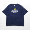 Corona Extra Beer Corona Beer Print T-Shirt 2XL Navy GILDAN Body