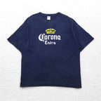 Corona Extra Beer Corona Beer Print T-Shirt 2XL Navy GILDAN Body