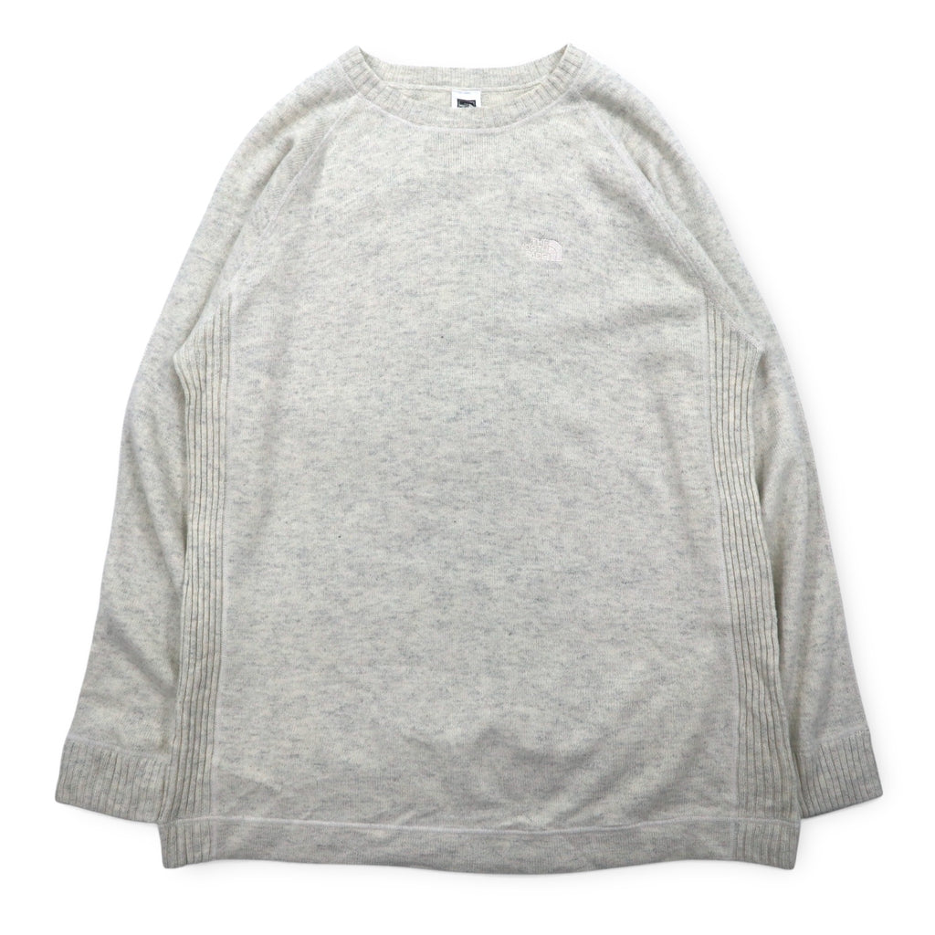 THE NORTH FACE Crew Neck Cotton Knit Sweater XXL Grey