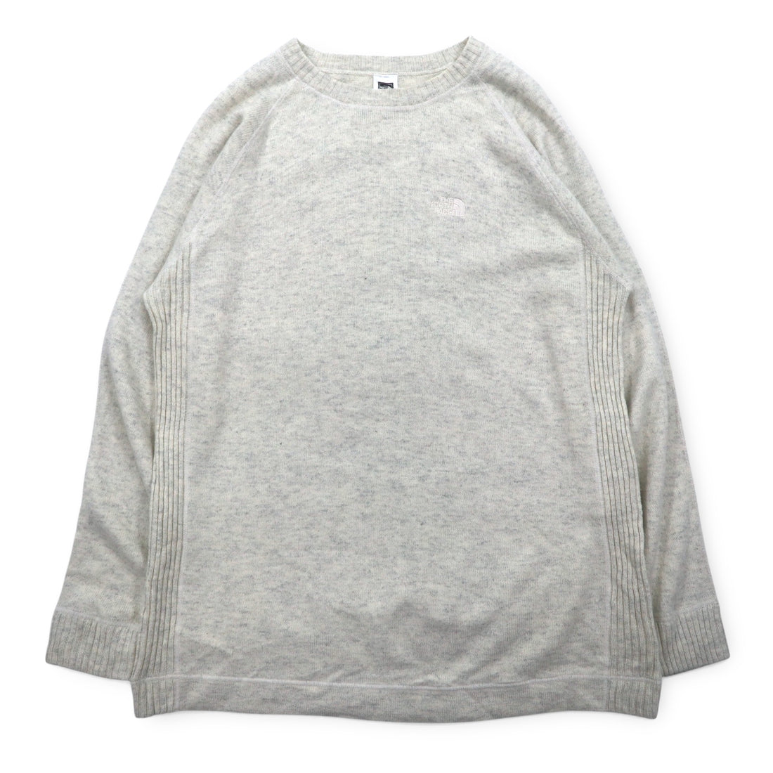 THE NORTH FACE Crew Neck Cotton Knit Sweater XXL Grey