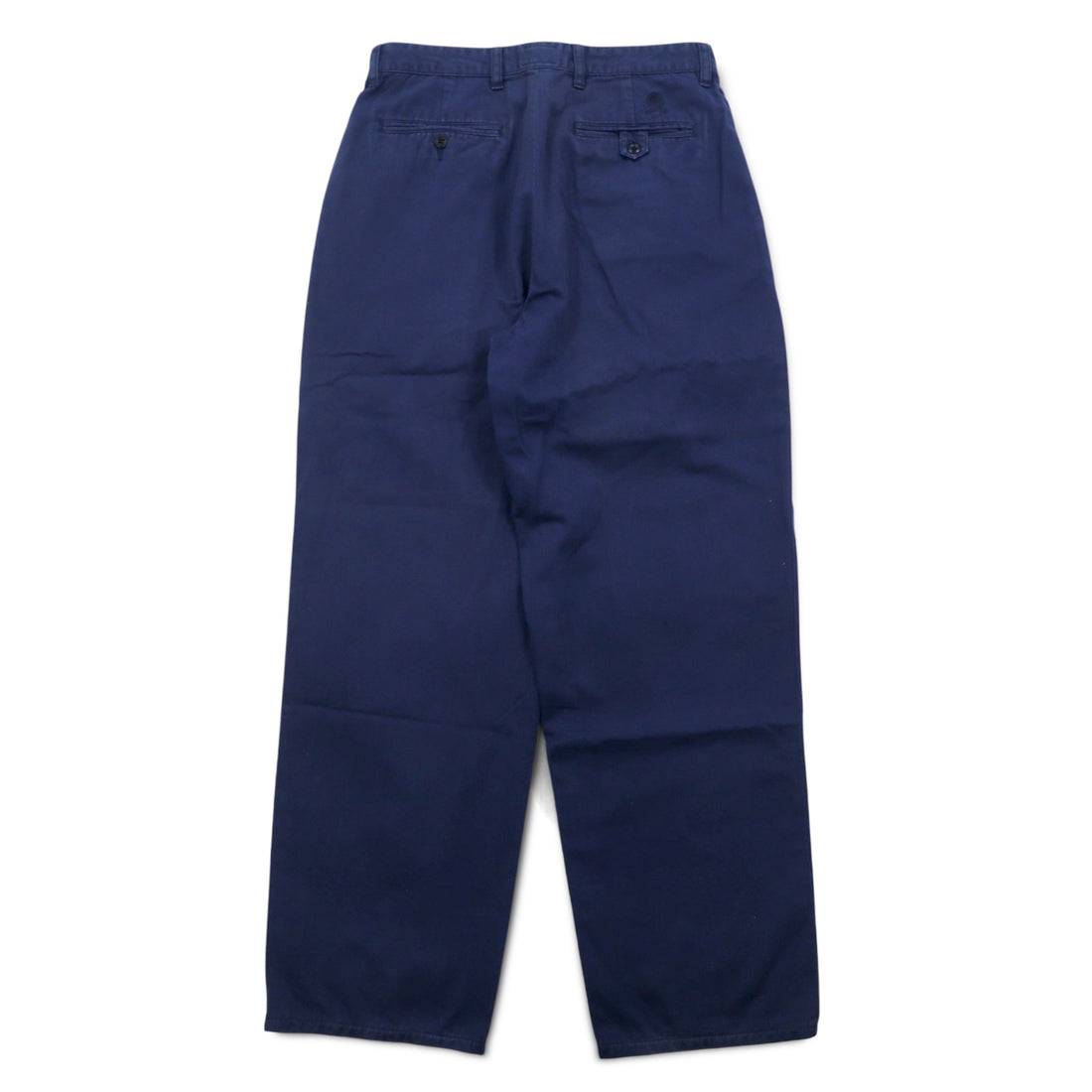 TOMMY HILFIGER Tucked Wide Chino Pants, Medium, Navy, Cotton