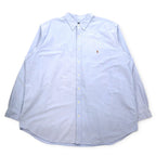 RALPH LAUREN ビッグサイズ CLASSIC FIT オックスフォード ボタンダウンシャツ 4XL ブルー コットン スモールポニー刺繍