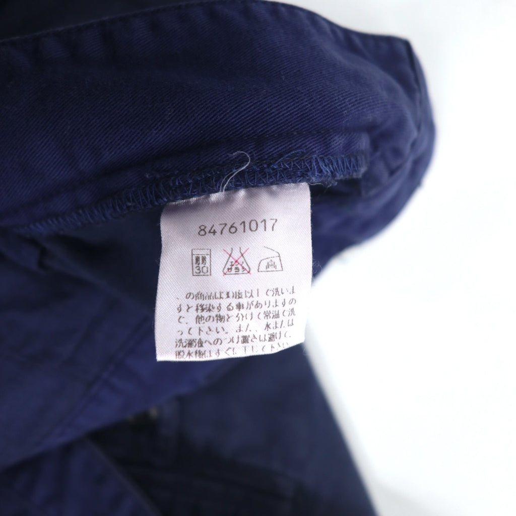 TOMMY HILFIGER Tucked Wide Chino Pants, Medium, Navy, Cotton