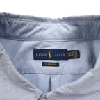 RALPH LAUREN ビッグサイズ CLASSIC FIT オックスフォード ボタンダウンシャツ 4XL ブルー コットン スモールポニー刺繍