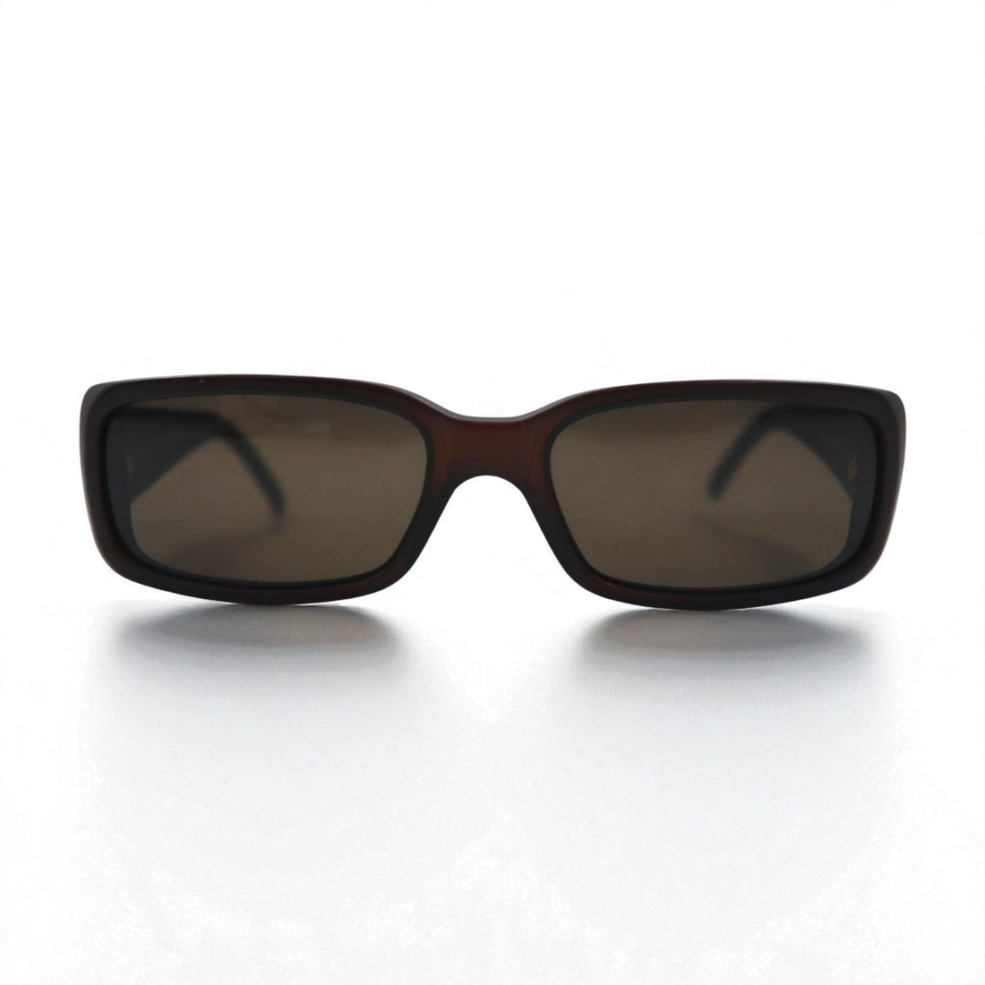 GUCCI Italian-made rectangular loop sunglasses, brown, size 140, GG2450/S, E9P, 52◻︎17