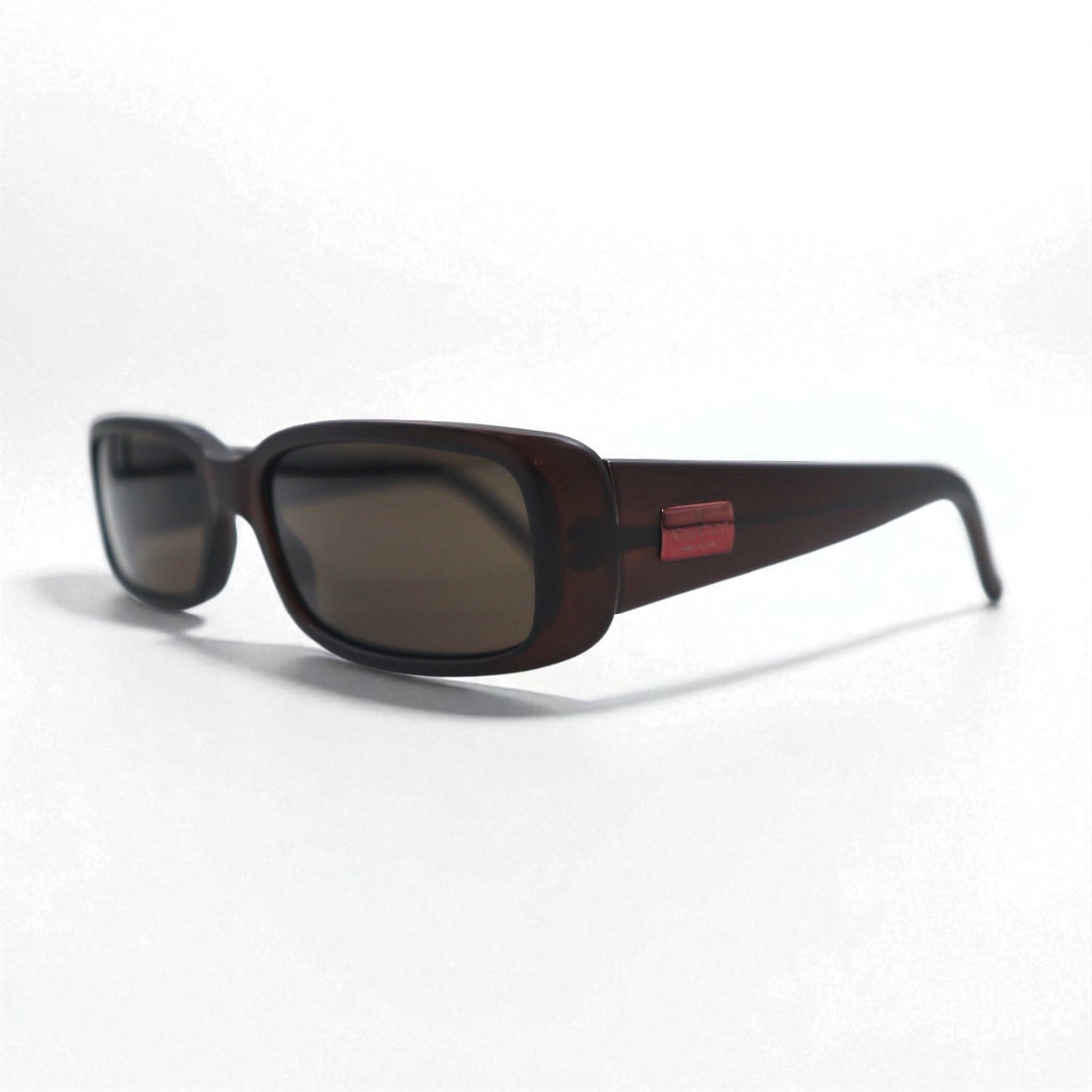 GUCCI Italian-made rectangular loop sunglasses, brown, size 140, GG2450/S, E9P, 52◻︎17