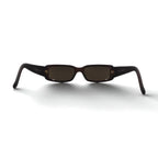 GUCCI Italian-made rectangular loop sunglasses, brown, size 140, GG2450/S, E9P, 52◻︎17