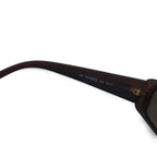GUCCI Italian-made rectangular loop sunglasses, brown, size 140, GG2450/S, E9P, 52◻︎17