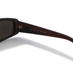GUCCI Italian-made rectangular loop sunglasses, brown, size 140, GG2450/S, E9P, 52◻︎17