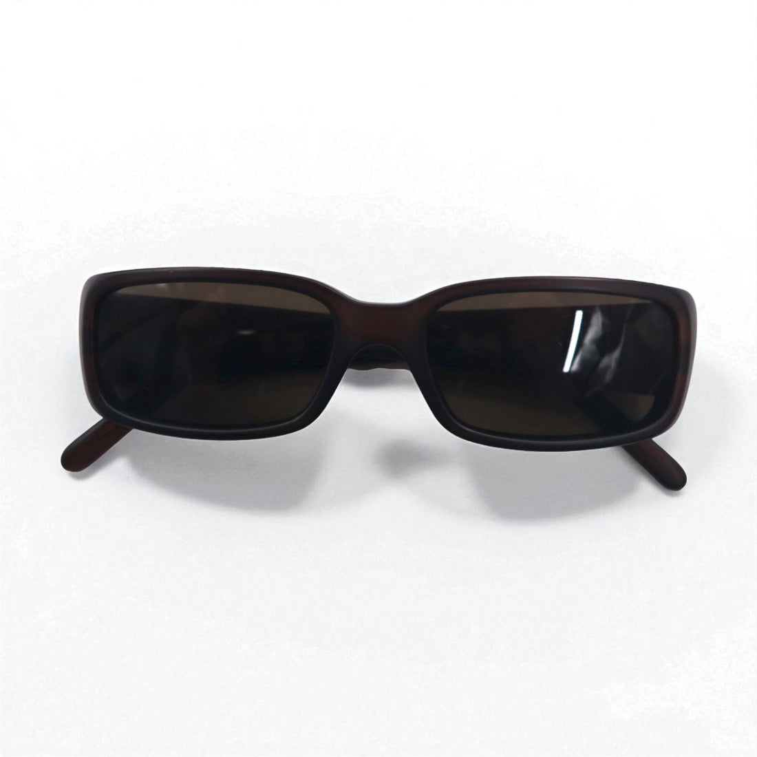 GUCCI Italian-made rectangular loop sunglasses, brown, size 140, GG2450/S, E9P, 52◻︎17