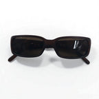 GUCCI Italian-made rectangular loop sunglasses, brown, size 140, GG2450/S, E9P, 52◻︎17