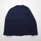 90s Vintage Shetland Wool Sweater, Argyle Pattern, XL, Navy, BULL HEAD SHETLAND, Wool