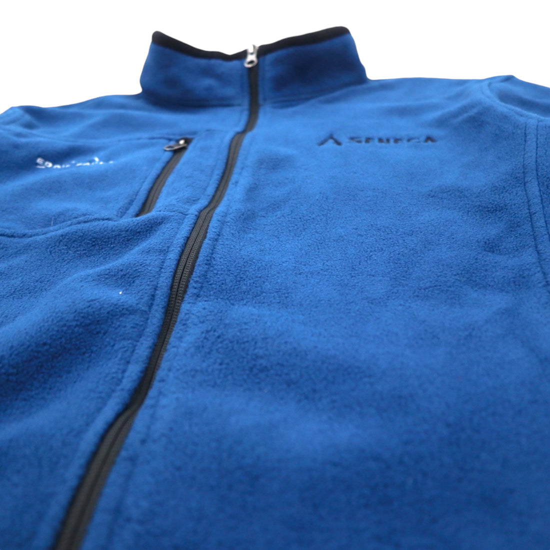 Eddie Bauer Full Zip Fleece Jacket XL Blue Polyester SENECA US Company One Point Embroidery EB200