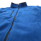 Eddie Bauer Full Zip Fleece Jacket XL Blue Polyester SENECA US Company One Point Embroidery EB200