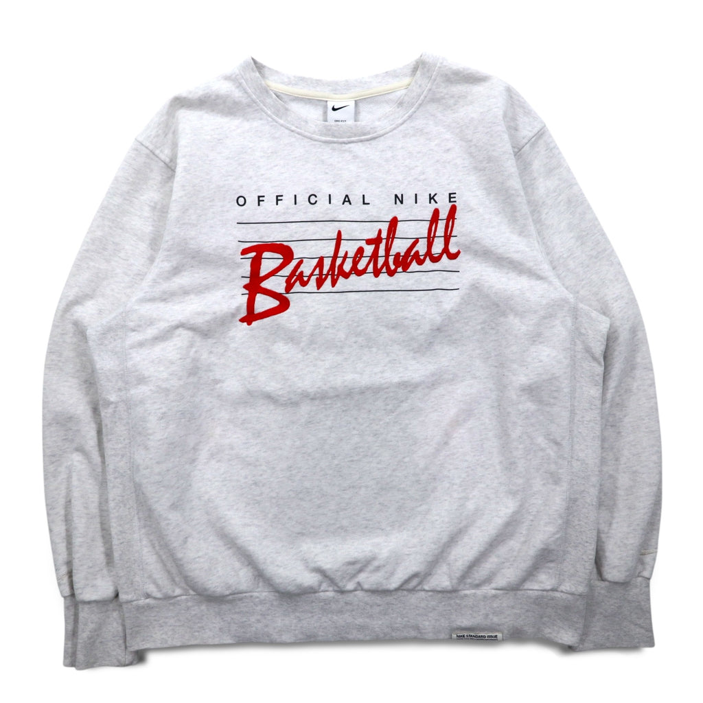 NIKE Dri-Fit Sweatshirt L Grey Dri-Fit Standard Issue Basketball DA6741-051