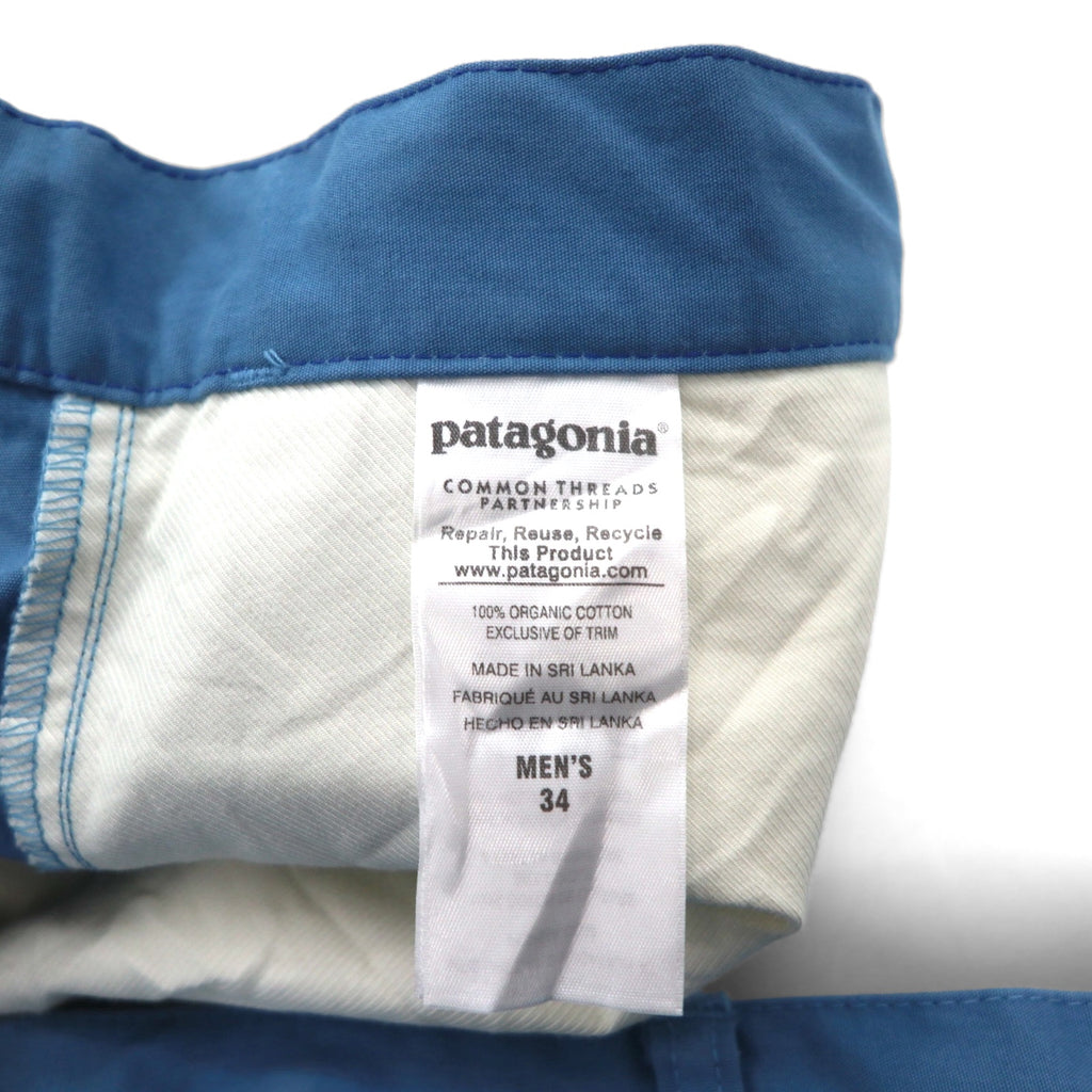 Patagonia Organic Cotton All-Wear Shorts, Size L, Blue, 57726