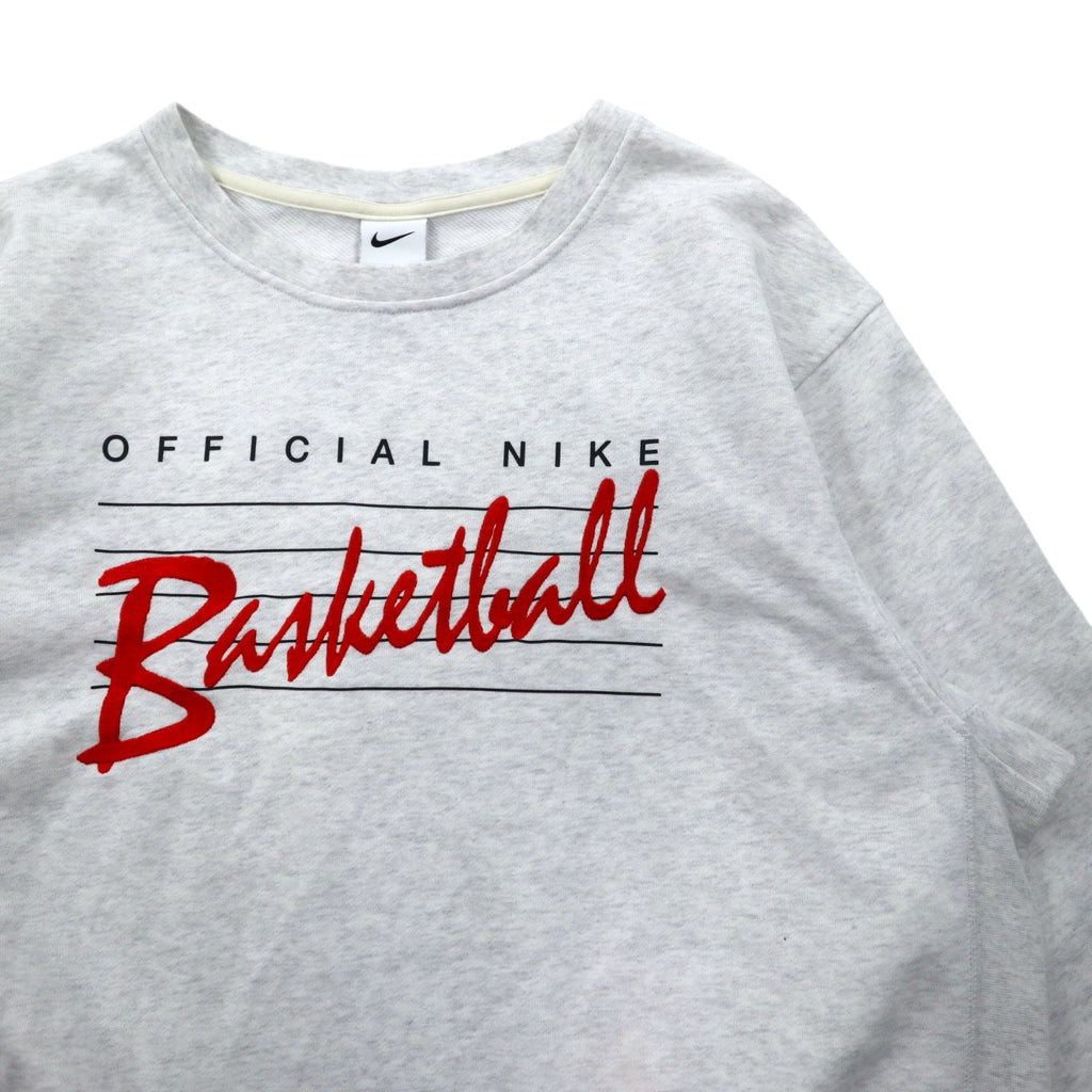 NIKE Dri-Fit Sweatshirt L Grey Dri-Fit Standard Issue Basketball DA6741-051