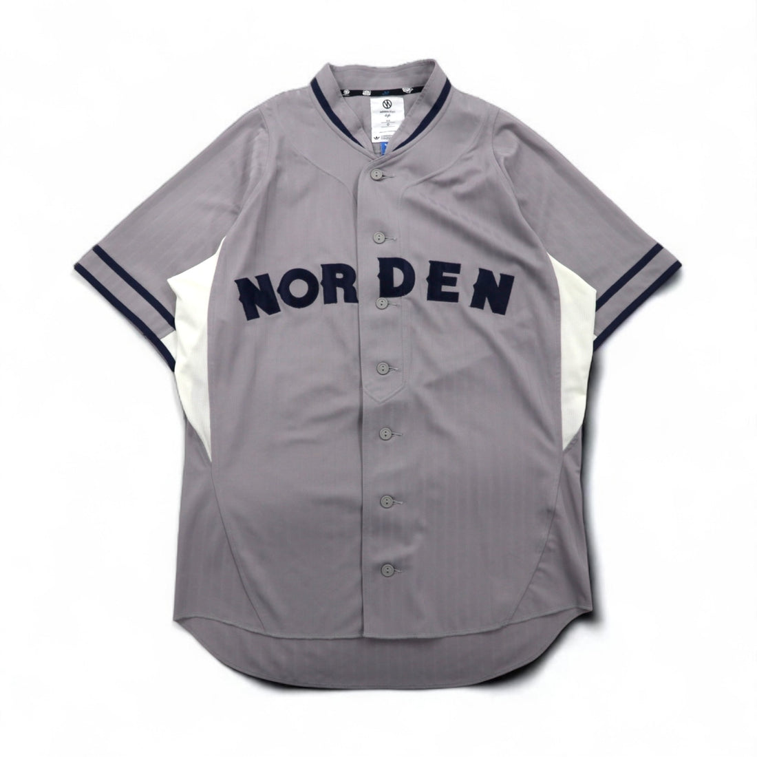 adidas originals x KZK (Kazuki Kuraishi) ObyO Baseball Shirt, XL, Gray, Polyester, NORDEN, O17334